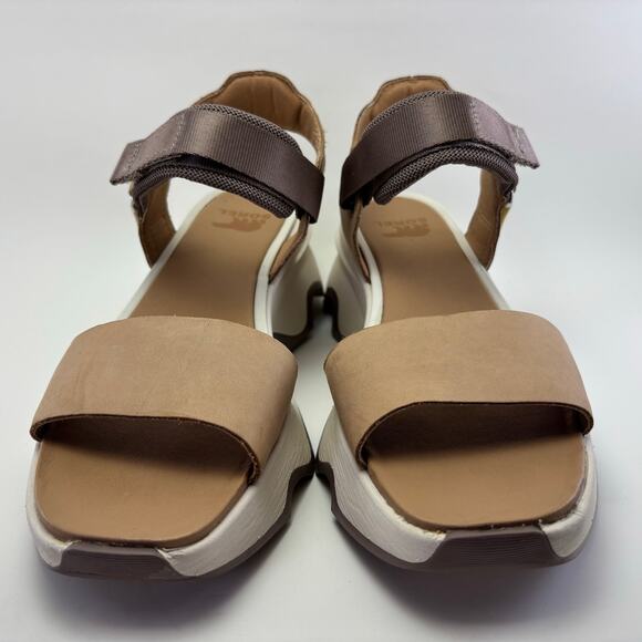 SOREL “Kinetic” Y-Strap High Wedge Sandals Size Womens 7.5 - Picture 2 of 12